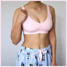 Load image into Gallery viewer, Front view of Miss Juliet Monika Sustainable Bamboo Bra in Pink